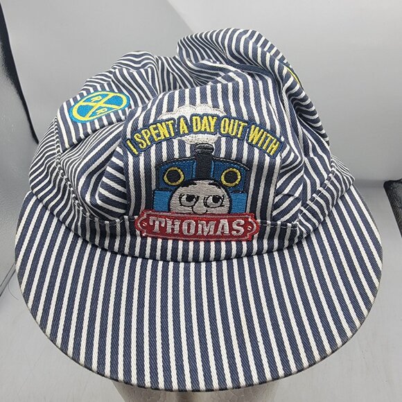 Thomas And Friends Toddlers Striped Engineer Cap With Patches Costumes Casual - Picture 9 of 10